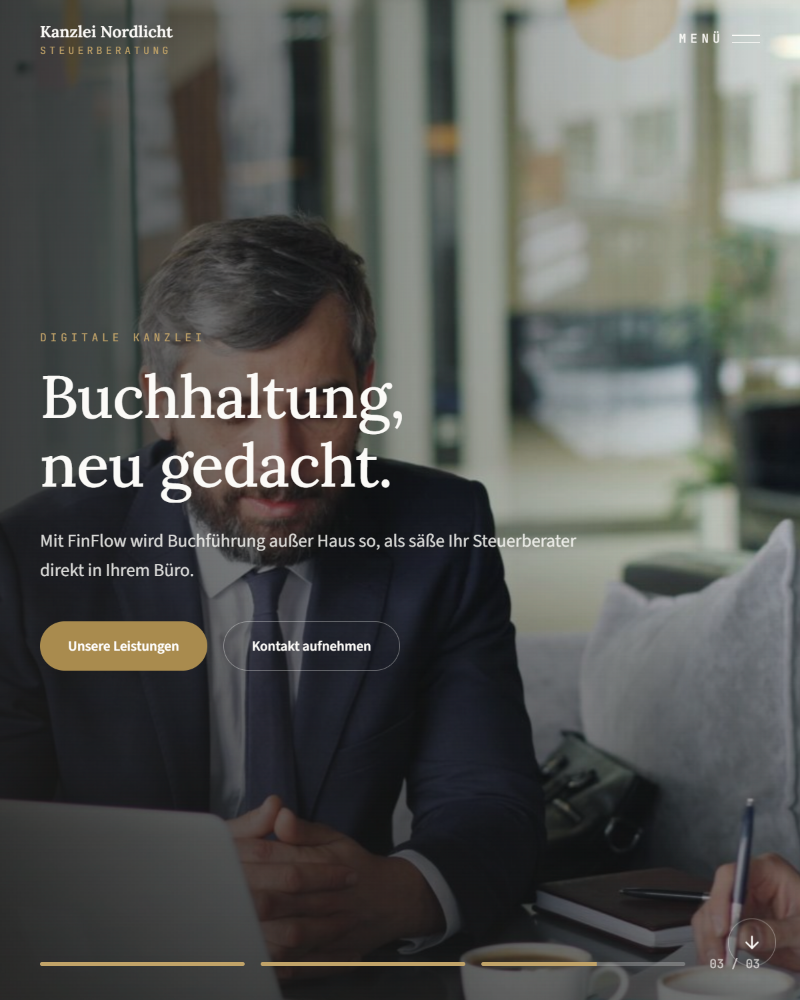 Nordlicht — Website-Vorschau